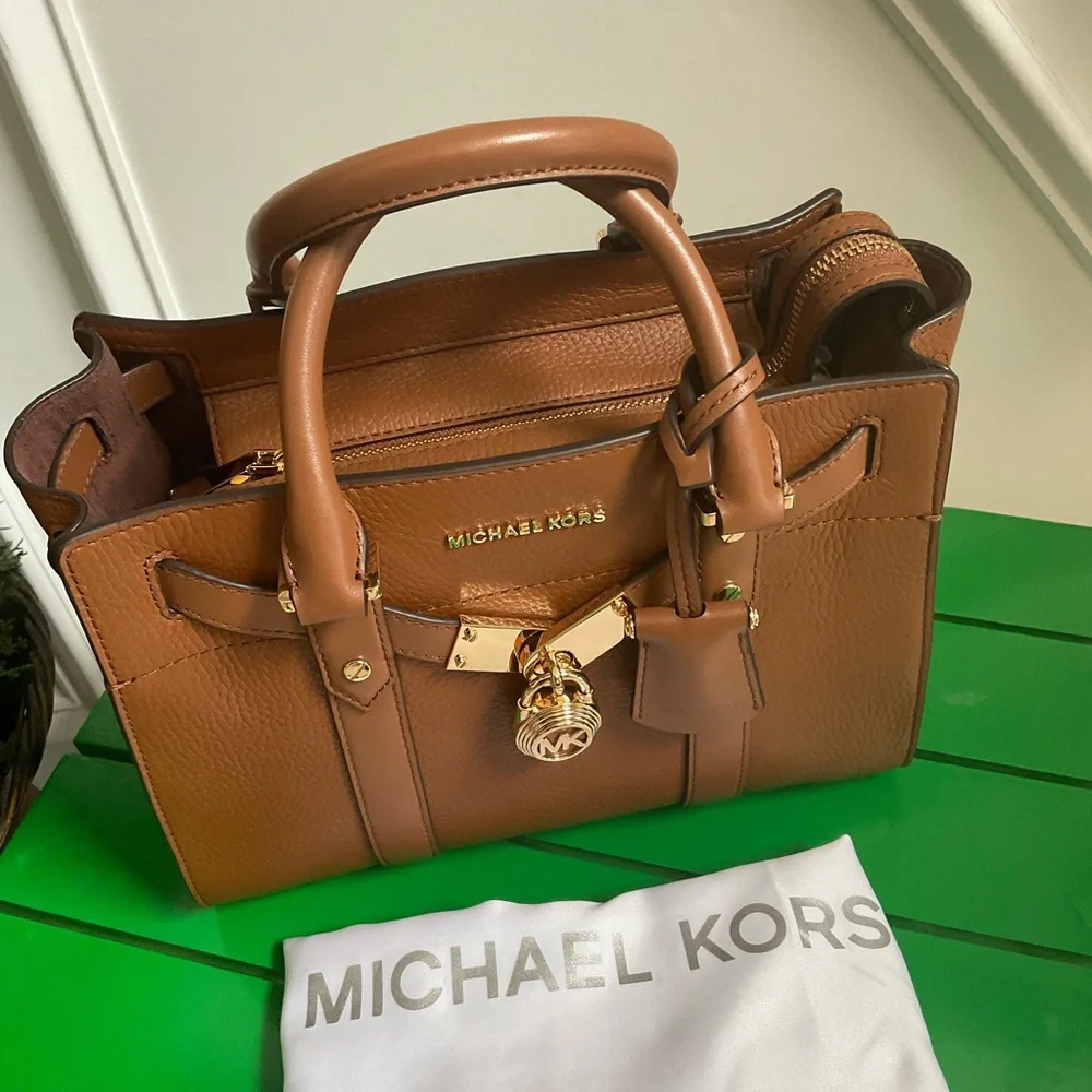Michael Michael Kors Nouveau Hamilton Brown Satchel